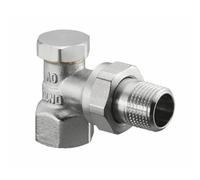 Oventrop OV Combi 2 conexión por tornillo DN 10 3/8, esquina, niquelado