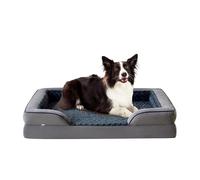 Oveppy Cama ortopédica para perros grandes, camas de espuma viscoelástica lavable, 89 x 64 x 17 cm, adecuada para labrador, Border Collie, pastoreo australiano