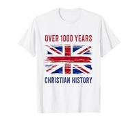 Over 1000 Years of Christian History - UK Patriot Graphic Camiseta