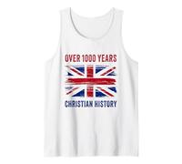 Over 1000 Years of Christian History - UK Patriot Graphic Camiseta sin Mangas