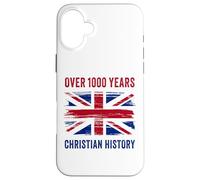 Over 1000 Years of Christian History - UK Patriot Graphic Carcasa para iPhone 16 Plus