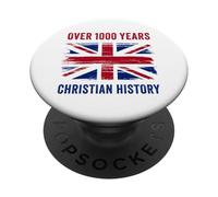 Over 1000 Years of Christian History - UK Patriot Graphic PopSockets PopGrip Adhesivo