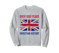Over 1000 Years of Christian History - UK Patriot Graphic Sudadera