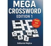 Over 200 Crossword Challenges: Fun and Brain-Boosting Puzzles for Adults: A Big Crossword Puzzle Book for Adults and Seniors | Relax, Train Your Mind, and Improve Memory with Entertaining Word Games
