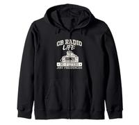 Over But Never out CB Radio Citizens Band Radio Entusiastas de la Radio Sudadera con Capucha