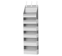 Over Door Organizer - 6 Tier Large Storage Hanger, Vertical Shelving System with Hooks, Space Saving Door Rack | Hanging Storage Solution for Bedroom, Pantry, Kitchen, Laundry, Nursery, RV Use