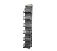 Over Door Storage Organizer, Wall Mount Storage Shelves,11.81x5.91x62.99 Inches; spacing: About 17cm/6.69 Inches Large Pockets Behind The Door, Non-Woven Clear Window,