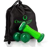 Over Flow - Juego de masaje para pies (bola de masaje y rodillo de masaje contra la fascitis plantar, pelota de fascia, rollo de masaje pequeño, bolas de masaje, rodillo de pies
