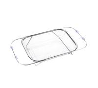 Over Sink Colander - Stainless Steel Extendable Draining Basket, Vegetable Washing Container, Sturdy Expandable Design, Easy Clean Portable Tool, Premium Kitchen Cooking Accessory, Home Rv Dorm Use