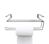 Over The Cabinet Towel Holder, No-Punch Tissue Storage Rack, Space-Saving Kitchen Paper Towel Organizer Hook, 10,23 x 2,55 x 3,54 pulgadas, para baño y hogar