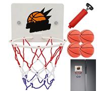 Over The Door Basketball Hoop For Kids & Teens - Indoor Mini Basketball Set with Shatterproof Backboard & Balls, Portable Exercise Toy For Bedroom, Living Room & Classroom