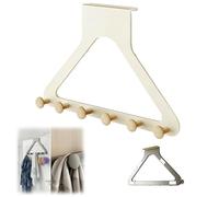 Over-The-Door Hanger Organizer,Multi-Purpose Over The Door Hanger Rack,No-Drill Hook Heavy Duty Storage Organizer for Bedroom Bathroom Entryway (F)