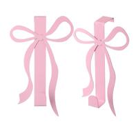 Over The Door Hooks -Cute Bow Shape Metal Hanger | Towel Hooks 2 Pieces