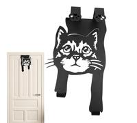 Over The Door Hooks - No Drill Coat Holder for Space-Saving Organization | Metal Hanger for Clothes Bags Jackets Towels, Easy Installation on Bedroom Closet Bathroom Kitchen Office Dorm College Doors