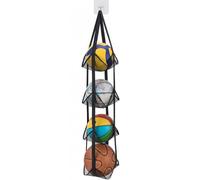 Over The Door Organizer - Mesh Ball Holder with Fabric Shelves for Home