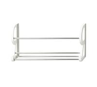 Over The Door Organizer - Stainless Steel No-Drill Wall Organization | Door Shoe Rack, Over Door Organization Tool for Entryway Entrance Bedroom Laundry Room Dorm College Apartment Office Garage