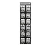 Over the Door Shoe Organizer - 12 Pockets Space Saving Holder | No Woven | Organizador de zapatos de tela no tejida transpirable para botas, sombreros, bolsos, juguetes, calcetines, bufandas, guantes