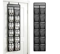 Over the Door Shoe Organizer - 12 Pockets Space Saving Holder, Non-Woven