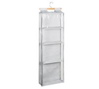 Over The Door Yarn Storage Organizer - Dustproof Clear 4 Zipper Compartments, 15.8x4.7x50 inches Yarn Wall Storage Knitting Organizer for Craft Supplies Knitting Needles