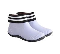 Over The Shoe - Botas de lluvia para hombre, zapatos de algodón extraíbles para mujer, planas, antideslizantes, exteriores, multifuncionales, botas de lluvia en tubo, zapatos de agua, gris, 38.5 EU