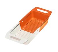 Over The Sink Colander - Portable Strainer Basket, Large Capacity Fruit Washer and Sink Drain Tray, Perfect for Kitchen, Outdoor Use, Washing Fruits Vegetables, Easy Storage