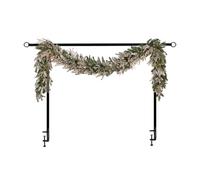 Over the Table Rod, Tabletop Balloon Arch Frame, Adjustable Decoration Stand, Easy Setup Display Holder for Home, Dining Room, Birthday, Baby Shower, Wedding, Picnic, Outdoor, Black and White