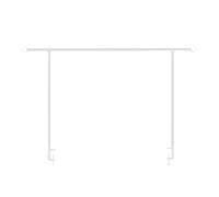 Over the Table Rod, Tabletop Balloon Arch Frame, Adjustable Decoration Stand, Easy Setup Display Holder for Home, Dining Room, Birthday, Baby Shower, Wedding, Picnic, Outdoor, Black and White