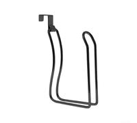 Over the Tank - Soporte para papel higiénico de baño de acero inoxidable para colgar toallas de papel eficiente en el espacio (negro)