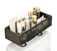 Over The Toilet Shelf Space Saving No Drill Metal | Bathroom Stand Over Toilet Storage Shelves For Home Restroom Kitchen Laundry Room Paper Towels Toothbrush Shower Gel