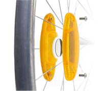 OVERADE AIRFLEC x2 - Soporte para Tracker GPS AIRTAG - Catadióptricos de ruedas - Alarma antirrobo para bicicleta