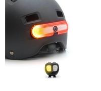 Overade innovación francesa - Intermitente Para Cascos De Bicicleta Y Scooter, Rojo Con Intermitentes Derecha-Izquierda, Mando A Distancia Oximote Incluido, Función Luz De Stop Opcional.