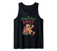 Overbaked and Over It Christmas Cookies Gingerbread Men Kids Camiseta sin Mangas