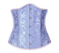 Overbust - Figura de reloj de arena para mujer, azul, 5X-Large
