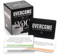 Overcome Complete - Juego combinado de terapia de grupo de preguntas de recuperación de adicciones - 200 tarjetas - Conversaciones terapéuticas y de asesoramiento - Rompehielos para abuso de sustancias, prevención de recaídas y salud mental