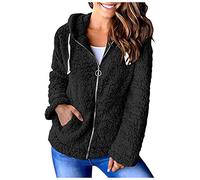 Overdose 2019 Nuevas Mujeres Chaqueta OtoñO Manga Larga Gruesa Sudadera con Cremallera Abierta Abrigo De Punto Capa Chaqueta De Invierno Abrigos Mujer Invierno Rebajas (Large, Rosa)