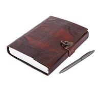 OVERDOSE Colosseum Brown Leather Journal - Diario Hecho A Mano Encuadernado En Cuero Para Hombres Y Mujeres | Cuaderno De Bocetos | Cuaderno Diario - 6 X 8 Pulgadas | 15x20cm | A5