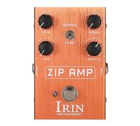 Overdrive Pedal de efectos de guitarra con modos normal/de compresión, interruptor de palanca bajo/alto/volumen/accionamiento, 4 perillas de control para guitarra eléctrica - ZIP AMP