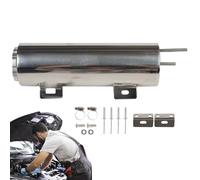 Overflow Tank, Engine Fluid Catch Container, Mirror Finish Steel Vessel, Rust Protection Reservoir, Vehicle System Component, Custom Motor Equipment