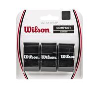 Wilson Overgrip Ultra Wrap WRZ403000 – 3 unidades, negro