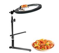 Overhead Phone Mount - 30 cm soporte ajustable, soporte de metal multifuncional con de luz para grabación de vídeo en exceso | Hands Free Desktop Clamp Clip for Cooking Meetings and The Live