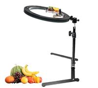 Overhead Phone Mount - Adjustable Desktop Stand, Multifunctional Cell Phone Holder, Hands Free Recording Equipment, Sturdy Metal Base Tripod Kit | For Live Broadcasting Meeting Cooking