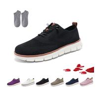 Overhil1s Breeze Shoes for Women, 2025 New Women Wearbreeze Sneakers, Urban - Ultra Comfortable Orthopedic Shoes Lightweight Breathable Mesh Oxfords Slip On Boat Shoe(Negro,41 EU)