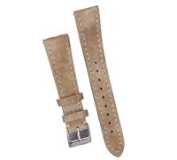 Overhil1s Correa de reloj de cuero de ante Vintage 18mm 20mm 22mm correa de reloj de liberación rápida accesorios de correa de pulsera(Light coffee,22mm)