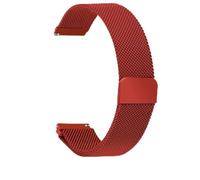 Overhil1s Stainless Steel Mesh Woven Magnetic Watch Band 10mm 12mm 14mm 16mm 18mm 20mm 22mm 24mm Quick Release Metal Strap Smartwatch Replacement Adjustable Wristband for Men Women(Red,12mm)