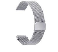 Overhil1s Stainless Steel Mesh Woven Magnetic Watch Band 10mm 12mm 14mm 16mm 18mm 20mm 22mm 24mm Quick Release Metal Strap Smartwatch Replacement Adjustable Wristband for Men Women(Silver,20mm)