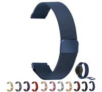 Overhil1s Stainless Steel Mesh Woven Magnetic Watch Band 10mm 12mm 14mm 16mm 18mm 20mm 22mm 24mm Quick Release Metal Strap Smartwatch Replacement Adjustable Wristband for Men Women(Azul,10mm)