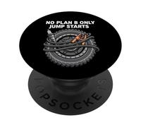 Overlanders 4x4 Offroad No Plan B Only Jump Starts PopSockets PopGrip Adhesivo