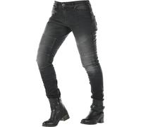 Overlap Imola Damas Motorcycle Jeans, negro, tamaño 34 para Mujer
