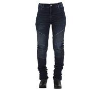 OVERLAP Stradale - Vaqueros para Mujer, aprobados por Carretera, Azul, Talla 27