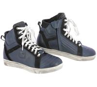 Overlap Toran Zapatos de moto, negro-azul, tamaño 36 para Mujer